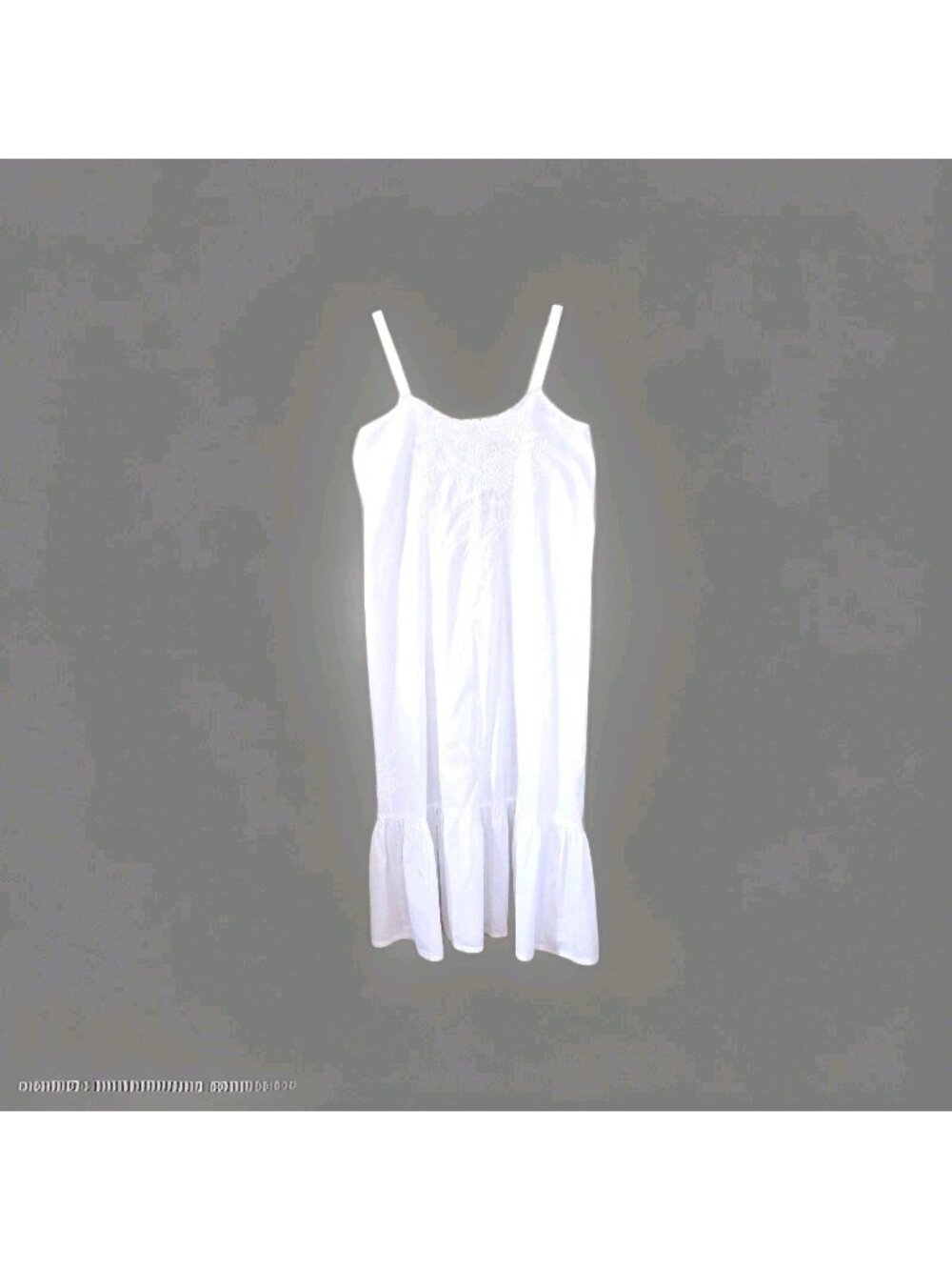 Vtg Victorian Classics Nancy Charlot Nightgown L White Embroidery Trad Wife Boho